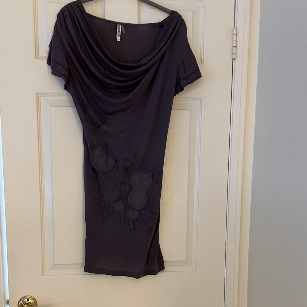 Gray short sleeve runic/dress